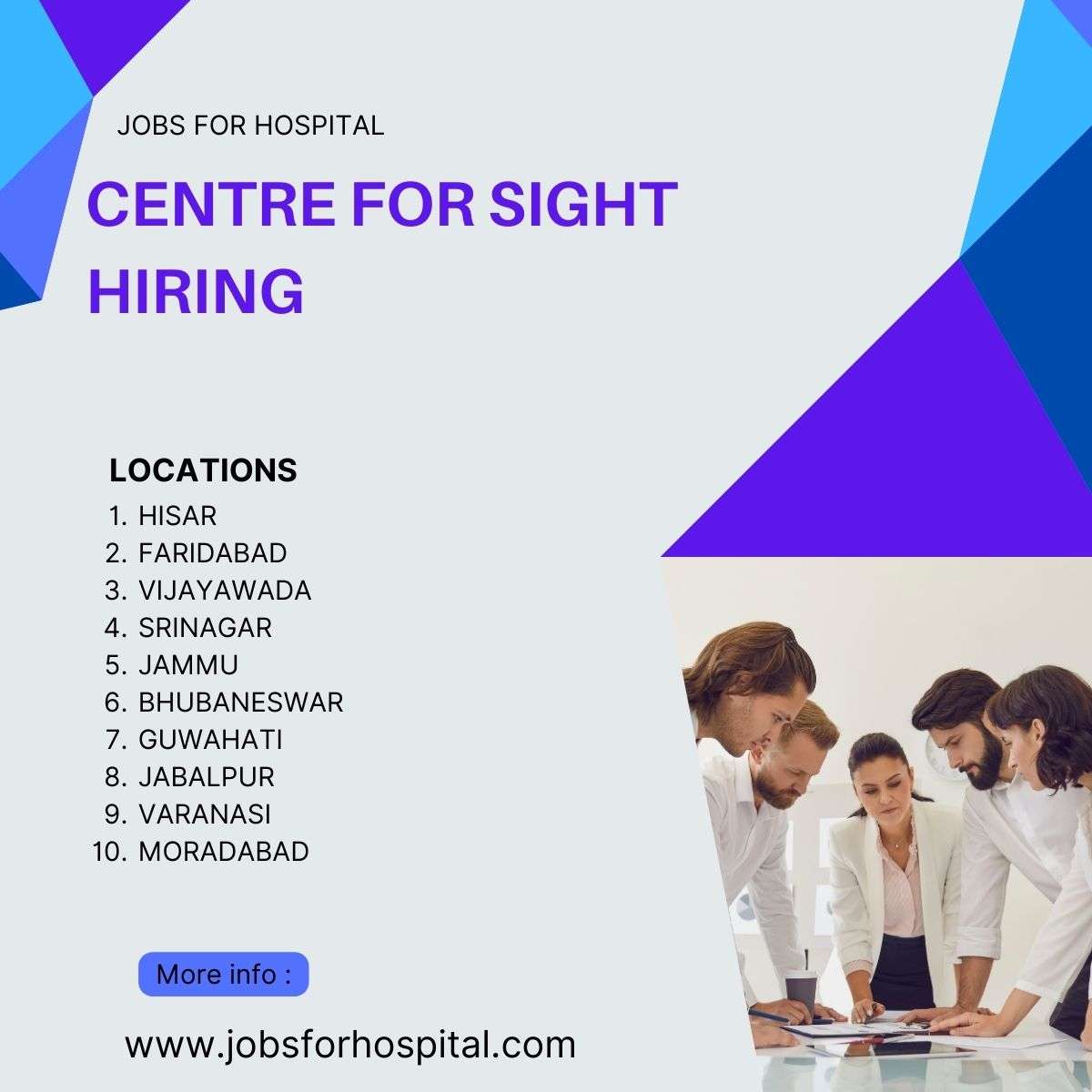 CENTRE FOR SIGHT HIRING