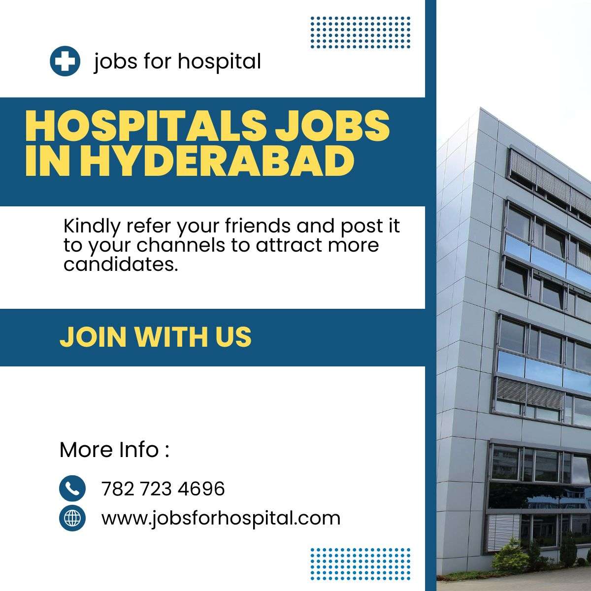 Hospitals Jobs in Hyderabad. jobsforhospital.com