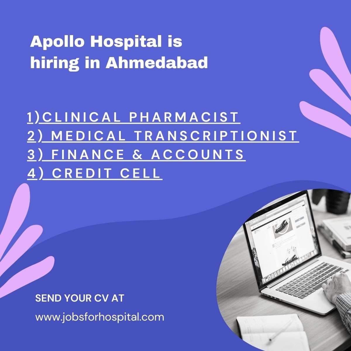 Apollo Hospital is hiring in Ahmedabad