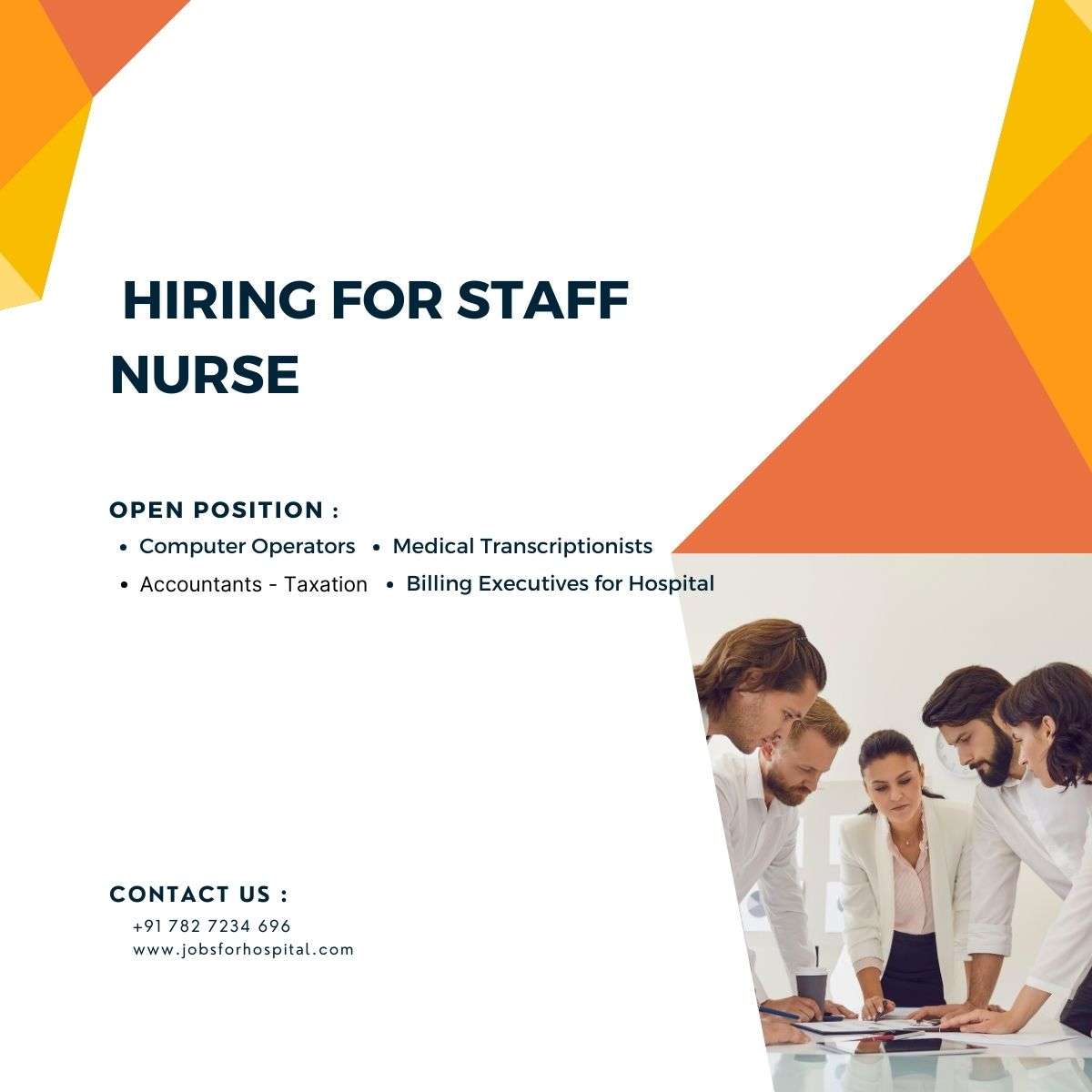 hiring for Staff nurse