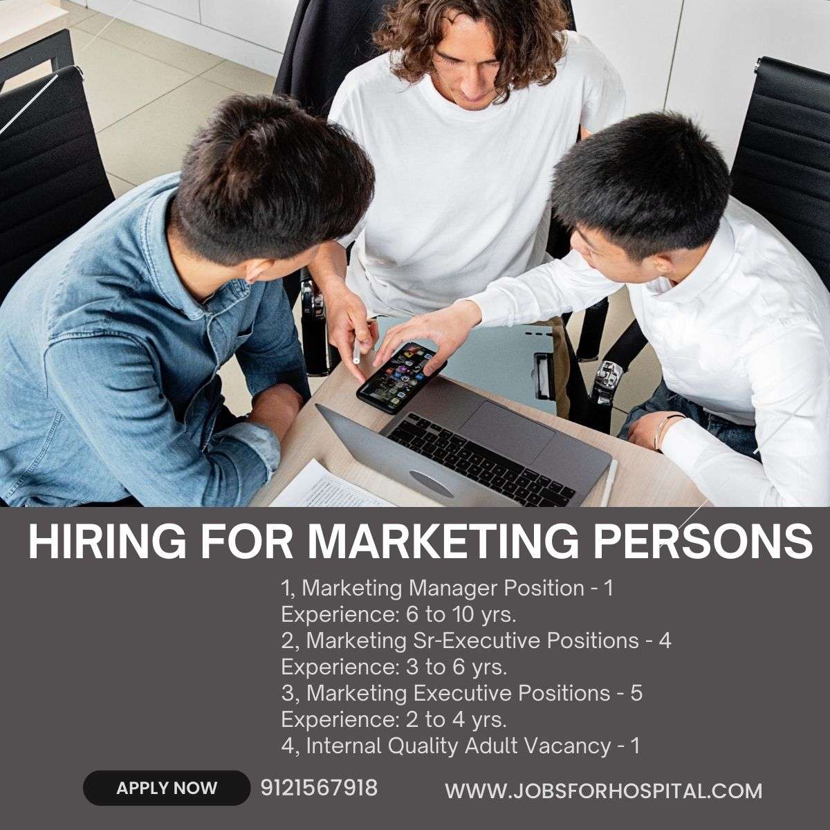 HIRING FOR MARKETING PERSONS