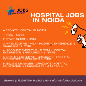 hospital jobs in noida