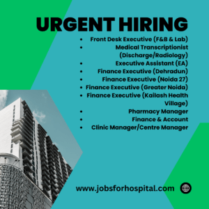 Healthcare jobs in Kolkata